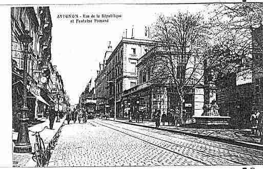 Ville de AVIGNON Carte postale ancienne