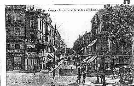 Ville de AVIGNON Carte postale ancienne