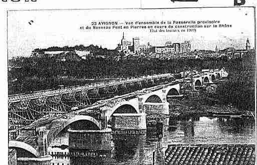 Ville de AVIGNON Carte postale ancienne