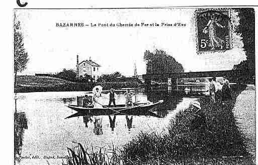 Ville de BAZARNES Carte postale ancienne