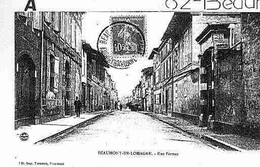 Ville de BEAUMONTDELOMAGNE Carte postale ancienne