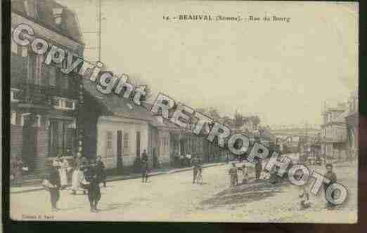 Ville de BEAUVAL Carte postale ancienne