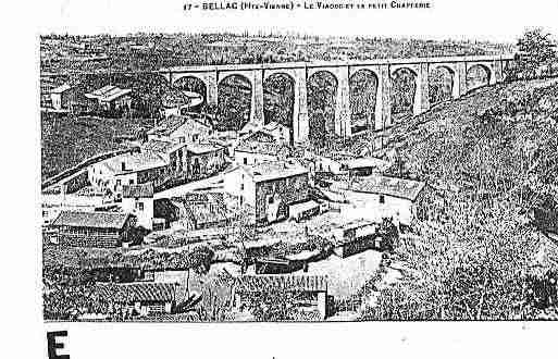 Ville de BELLACCHATEAUDEBAGNAC Carte postale ancienne
