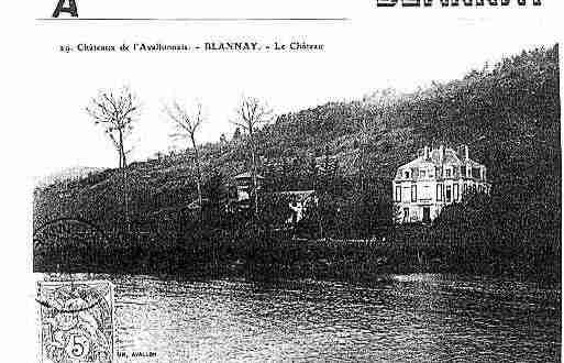 Ville de BLANNAY Carte postale ancienne
