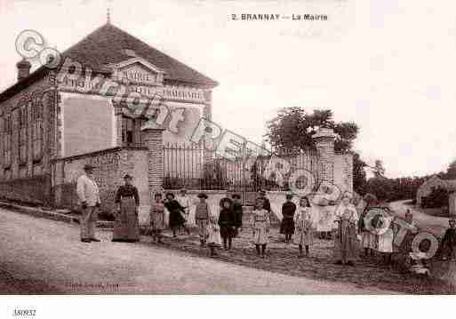 Ville de BRANNAY Carte postale ancienne