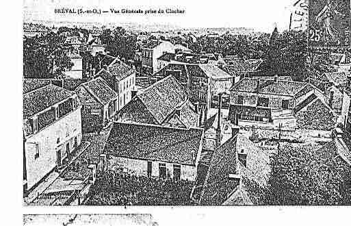 Ville de BREVAL Carte postale ancienne