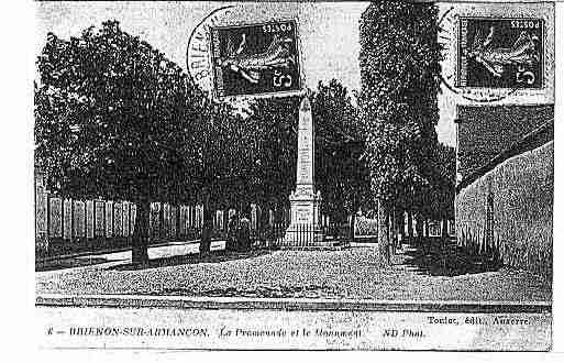 Ville de BRIENONSURARMANCON Carte postale ancienne