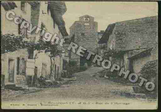 Ville de BRUNIQUEL Carte postale ancienne