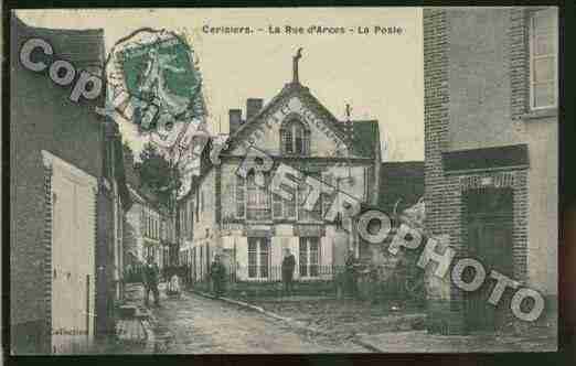 Ville de CERISIERS Carte postale ancienne