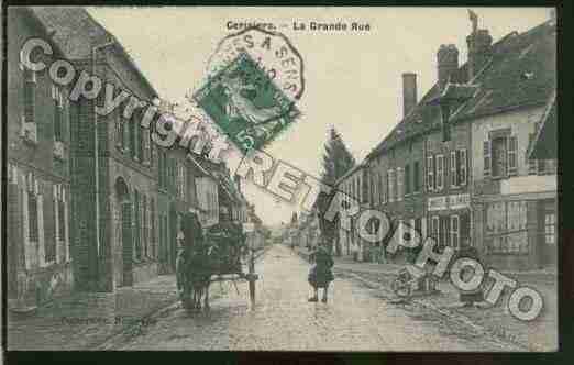 Ville de CERISIERS Carte postale ancienne