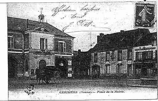 Ville de CERISIERS Carte postale ancienne