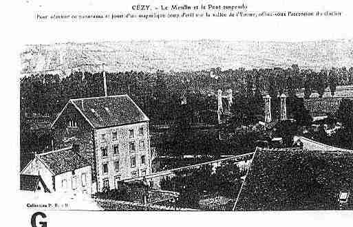 Ville de CEZY Carte postale ancienne