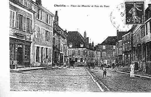 Ville de CHABLIS Carte postale ancienne