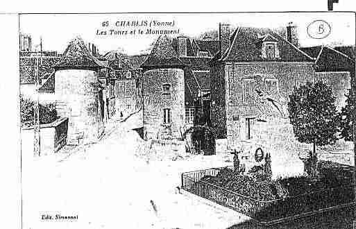 Ville de CHABLIS Carte postale ancienne