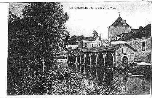 Ville de CHABLIS Carte postale ancienne