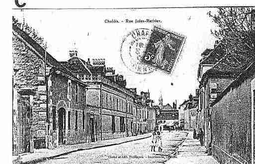 Ville de CHABLIS Carte postale ancienne