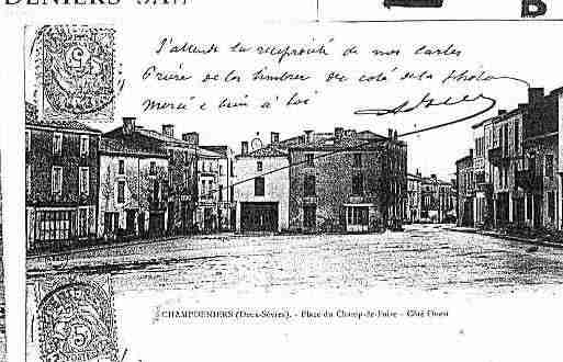 Ville de CHAMPDENIERSSAINTDENIS Carte postale ancienne