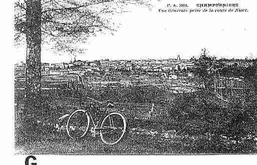 Ville de CHAMPDENIERSSAINTDENIS Carte postale ancienne Ville de CHAMPDENIERSSAINTDENIS Carte postale ancienne