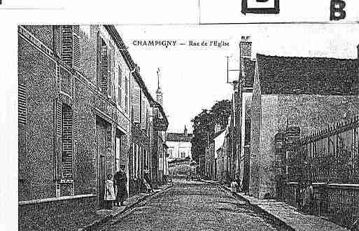 Ville de CHAMPIGNY Carte postale ancienne