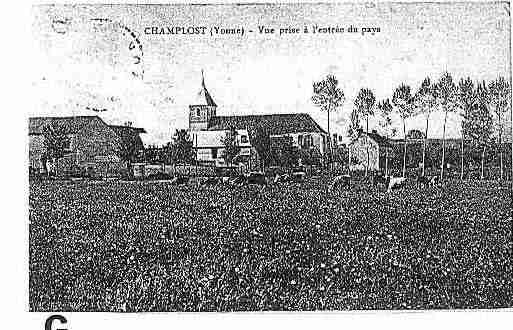 Ville de CHAMPLOST Carte postale ancienne