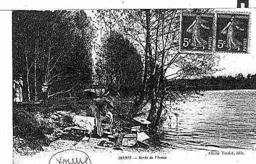 Ville de CHAMPSSURYONNE Carte postale ancienne