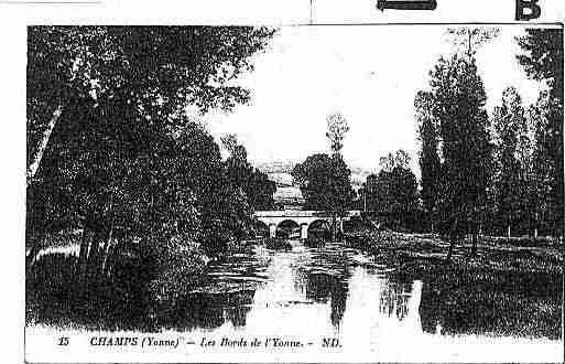 Ville de CHAMPSSURYONNE Carte postale ancienne