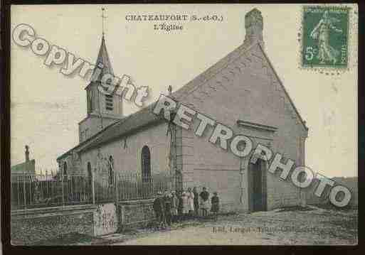 Ville de CHATEAUFORT Carte postale ancienne