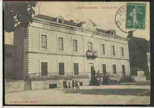 Ville de CHATELCENSOIR Carte postale ancienne