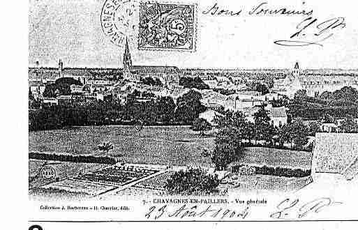 Ville de CHAVAGNESENPAILLERS Carte postale ancienne