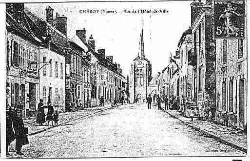 Ville de CHEROY Carte postale ancienne