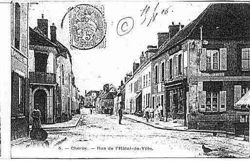 Ville de CHEROY Carte postale ancienne