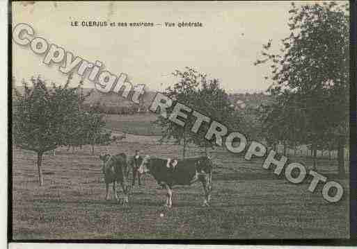 Ville de CLERJUS(LE) Carte postale ancienne