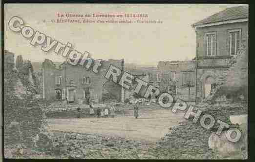 Ville de CLEZENTAINE Carte postale ancienne