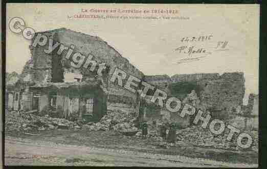 Ville de CLEZENTAINE Carte postale ancienne