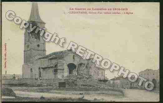 Ville de CLEZENTAINE Carte postale ancienne