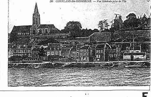 Ville de CONFLANSSAINTEHONORINE Carte postale ancienne