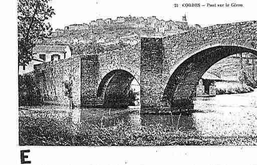 Ville de CORDES Carte postale ancienne