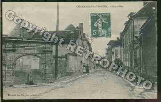 Ville de COULANGESLAVINEUSE Carte postale ancienne