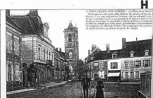 Ville de COULANGESSURYONNE Carte postale ancienne