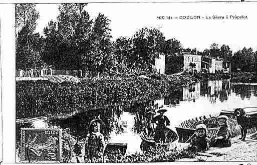 Ville de COULON Carte postale ancienne