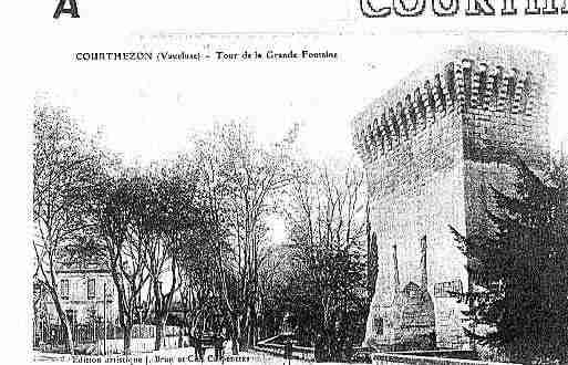 Ville de COURTHEZON Carte postale ancienne