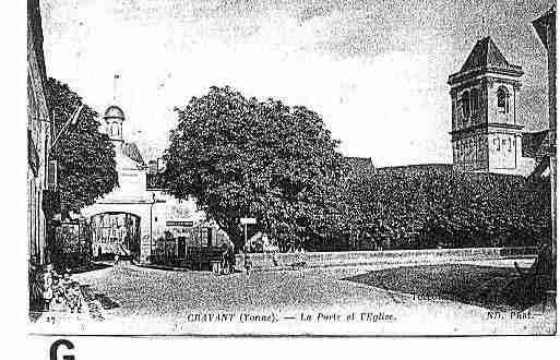 Ville de CRAVANT Carte postale ancienne