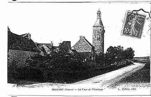 Ville de CRAVANT Carte postale ancienne