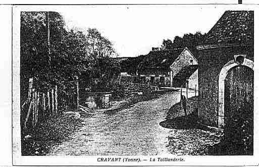 Ville de CRAVANT Carte postale ancienne