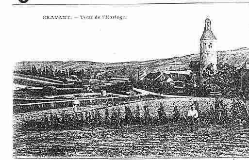 Ville de CRAVANT Carte postale ancienne
