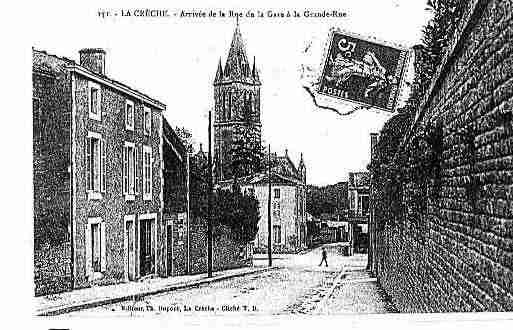 Ville de CRECHE(LA) Carte postale ancienne