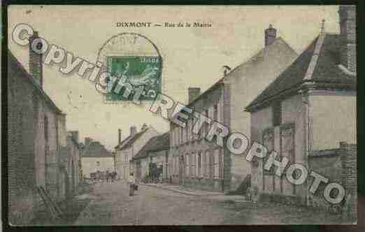 Ville de DIXMONT Carte postale ancienne