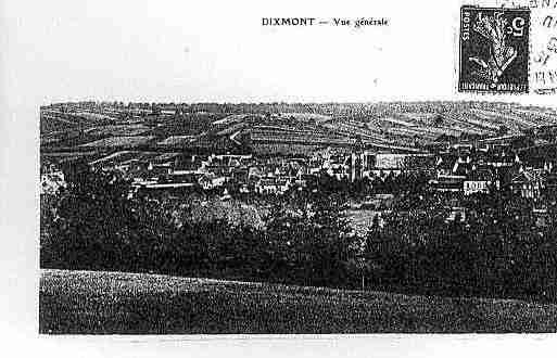 Ville de DIXMONT Carte postale ancienne