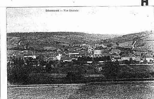 Ville de DIXMONT Carte postale ancienne