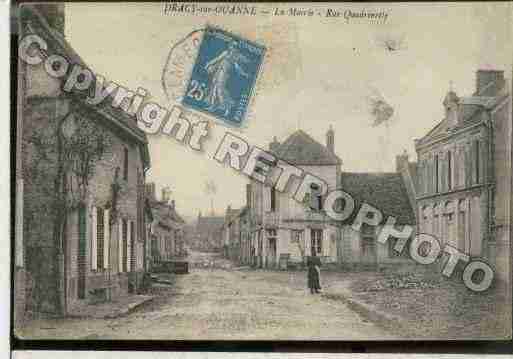 Ville de DRACY Carte postale ancienne